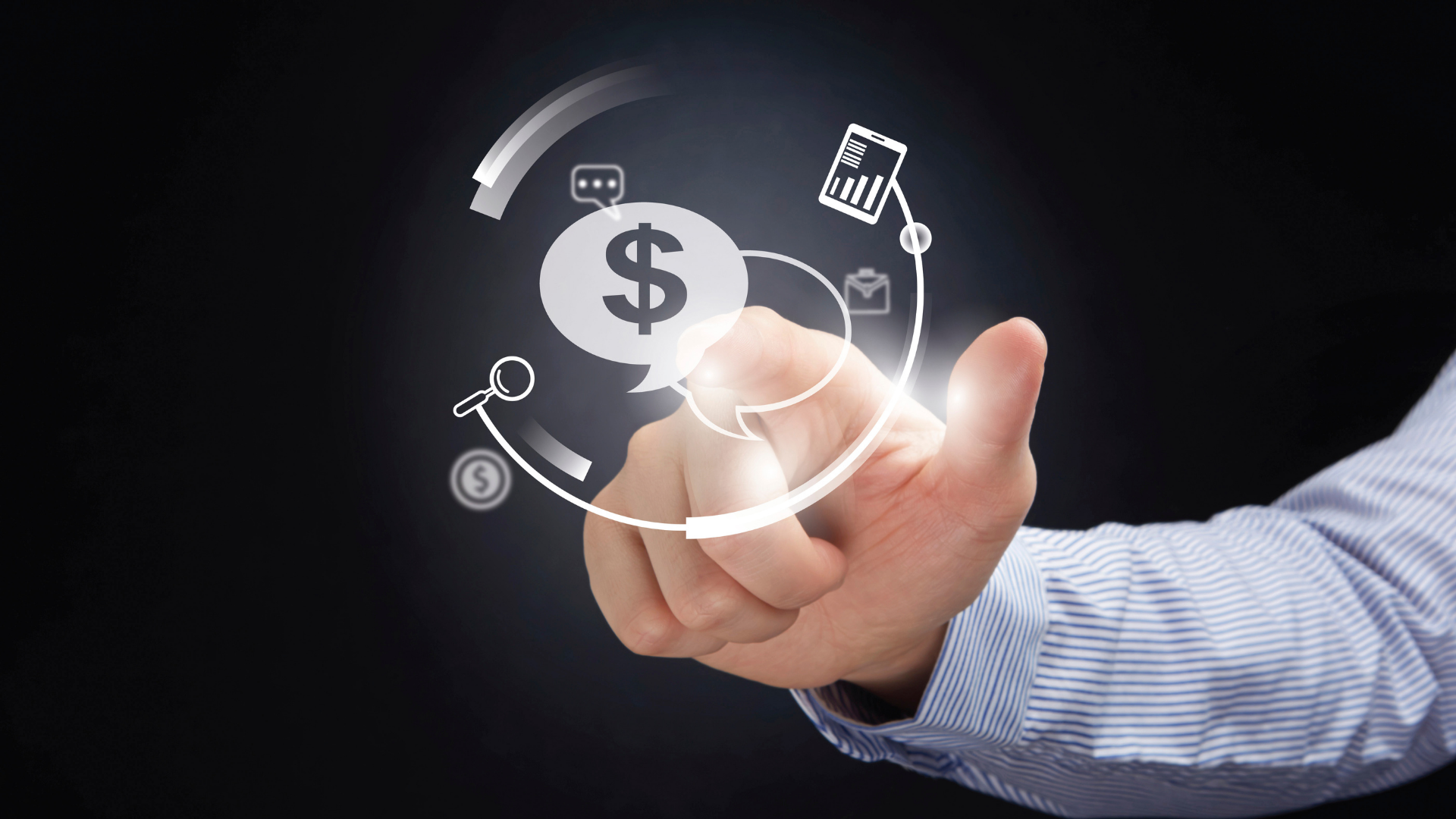 Abstract neon city gradient